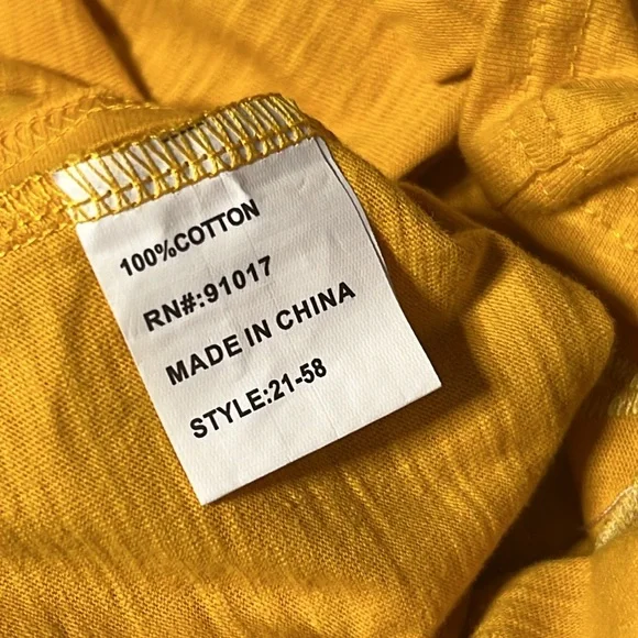 Embroidered V-neck Tee, large - Picture 9 of 9